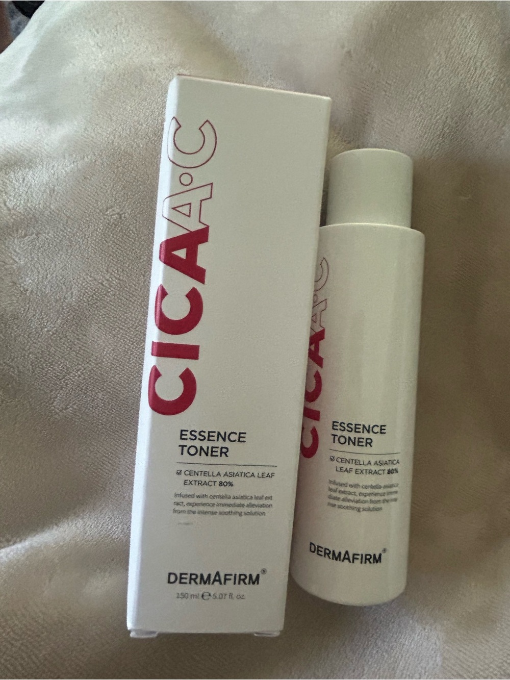 Dermafirm CICA·C Essence Toner — White with Pink Accents